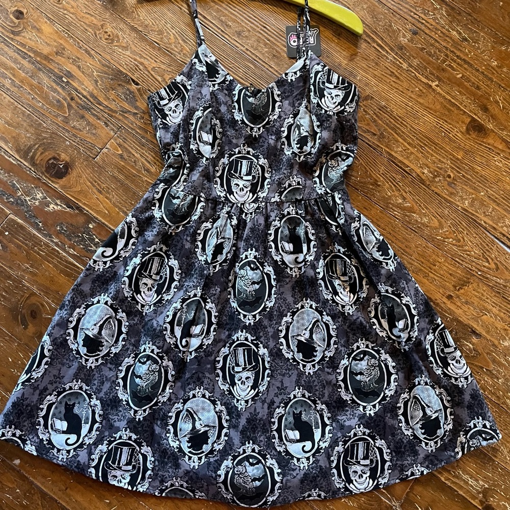 Brand New Halloween Goth Fit and Flare Dress Size L